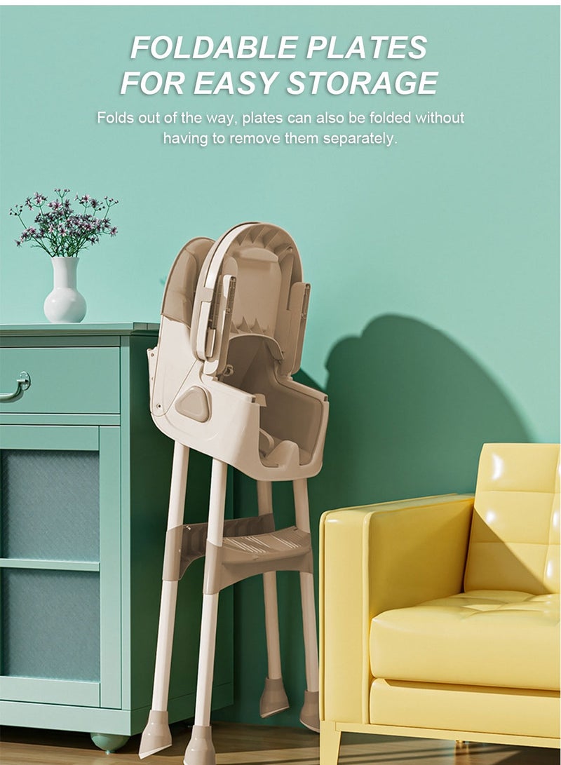 MaBaby Multifunctional Baby Highchair Adjustable And Portable Baby Dining Chairs Home Rocking Chair With Storage Box - Image 5